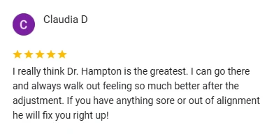 Chiropractic Belton MO Claudia Google Review