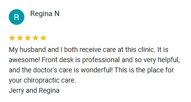 Chiropractic Belton MO Regina Google Review